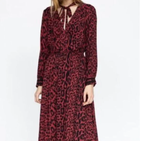 Zara | Dresses | Zara Leopard Print Midi Dress | Poshmark Zara | Dresses | Zara Leopard Print Midi Dress | Poshmark
